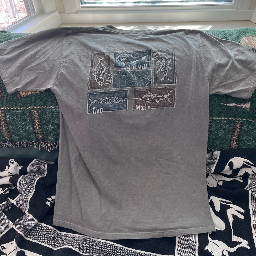 Vintage Hawaiian fish crazy shirt
